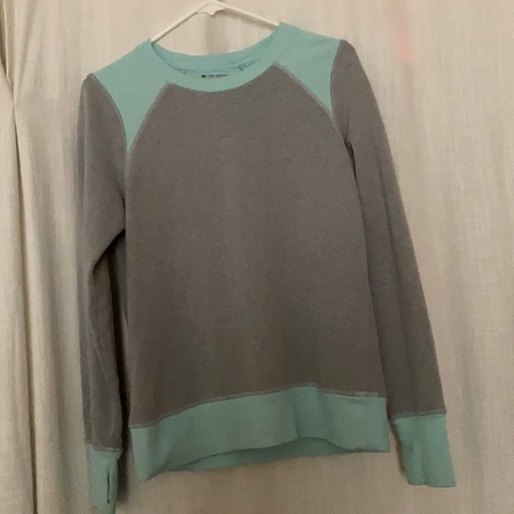 Grey and Teal Sweater